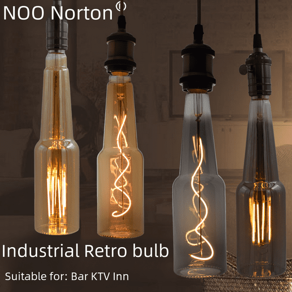 Personalized Creative Glass atmosphere art light bulb wine bottle cafe bar clothing store indoor outdoor light source