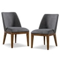thumbnail image 2 of Furniture of America Dami Transitional Upholstered Dining Chairs, Gray (Set of 2), 2 of 13