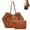 Brown, variant on Tote Bags for Women Work Bags Leather Tote Bag Top Handle Bag Trendy Luxury Hobo Handbag Purse Tote Bags for Women Trendy