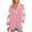 Pink, variant on LYXSSBYX Sweatshirts for Women Loose Fit Womens Color Block Stripe Oversized Sweatshirts V Neck Long Sleeve Casual Loose Pullover Tops