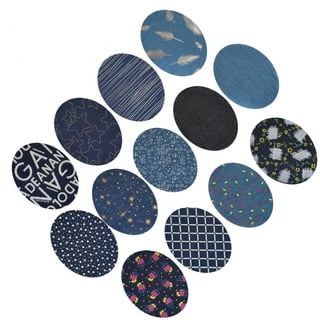 Ludlz Iron on Patches for Clothing Repair , Denim Patches for Jeans Kit Iron on Jean Patches for Inside Jeans & Clothing Repair DIY Repair Set for