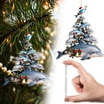 thumbnail image 2 of 2D Stacked Sea Animal Christmas Acrylic Ornament, Cute Tree Hanging Pendant, Acrylic Hanging Ornament Home Party Decor for Living Room, Bedroom, Mantle and Porch Display,C, 2 of 7