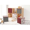 thumbnail image 4 of Bacati - Lumberjack Nursery Kids Storage Items, Red/Black/Grey, 4 of 29