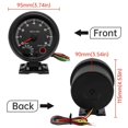 thumbnail image 4 of 3.75" Car Modified Instrument Black Blue Light Tachometer 0-8000 Pointer Tachometer, 4 of 4
