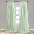 thumbnail image 5 of Ambesonne Mint Green Curtains, Daisy Flower Petals, Pair of 28"x63", Mint Green, 5 of 5