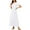 White, variant on Asklazy Women's Wrap Crew Neck Short Sleeve Maxi Dress With Pockets,US Size,White,L