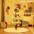 thumbnail image 4 of Gymax 4 ft Pre-Lit Artificial Spiral Christmas Tree Entrance Tree w/ LED Lights, 4 of 10