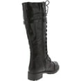 thumbnail image 2 of Premier Standard - Women's Lace-Up Strappy Knee High Combat Stacked Heel Boot, 2 of 2