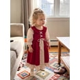 thumbnail image 4 of RUINIXCW Vintage Toddler Baby Girl Halloween Renaissance Dress Baby Ren Faire Costume Kids Girls Spring Fall Clothes Long Sleeve Princess Party Dress, 4 of 10