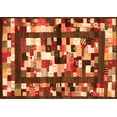 thumbnail image 1 of Ahgly Company Indoor Rectangle Abstract Orange Contemporary Area Rugs, 7' x 9', 1 of 1
