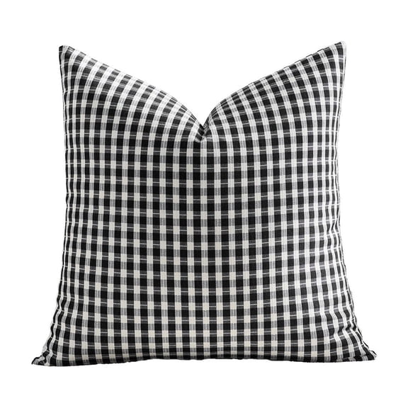 Dvumao Waterproof Throw Pillow 17.7x17.7x3.9 In with Insert for Patio Sofa