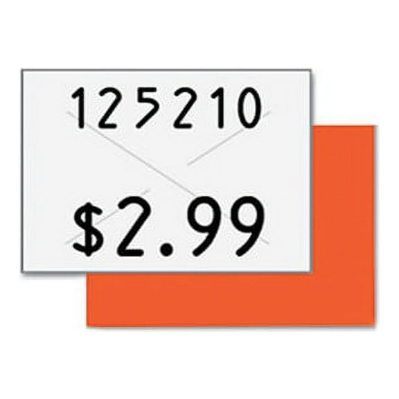 Two-Line Pricemarker Labels 0.44 x 0.81, White, 1,000/Roll, 3 Rolls/Box