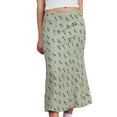 thumbnail image 4 of TRKIYQC Faldas midi de línea A para mujer Faldas largas bohemias de cintura alta con estampado floral Slim Fit TRKIYQC moderno, 4 of 9