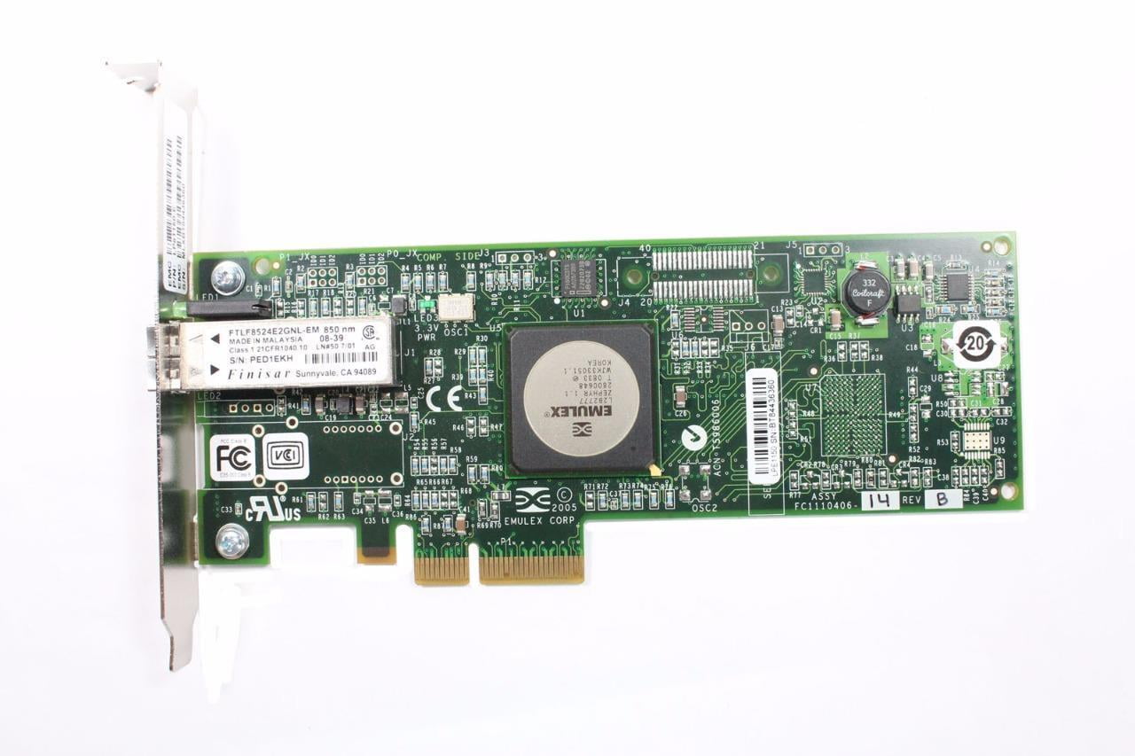 Dell ND407 Emulex LPE1150-E Lightpulse 4GB PCI-E PCIe FC 266MHZ Network Card HBA 