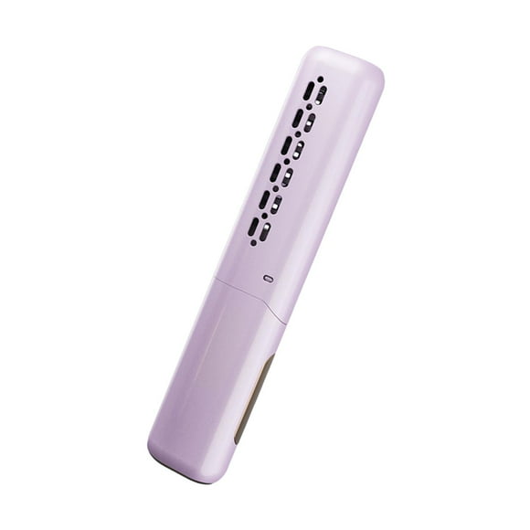 Plancha de pelo inalámbrica, plancha de pelo calentada, peine de peinado con carga USB, peine caliente para adelgazamiento suave y , hombres y , Violeta