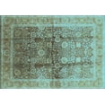 thumbnail image 1 of Ahgly Company Indoor Rectangle Oriental Light Blue Traditional Area Rugs, 8' x 10', 1 of 4