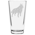 thumbnail image 1 of Schipperke Dog Themed Etched All Purpose 16oz Pint Glass, 1 of 3