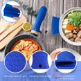 thumbnail image 3 of Soporte de mango caliente de silicona, funda de soporte de olla de silicona antideslizante, cubiertas de mango de hierro fundido, juego de soportes de mango auxiliar, 3 of 5
