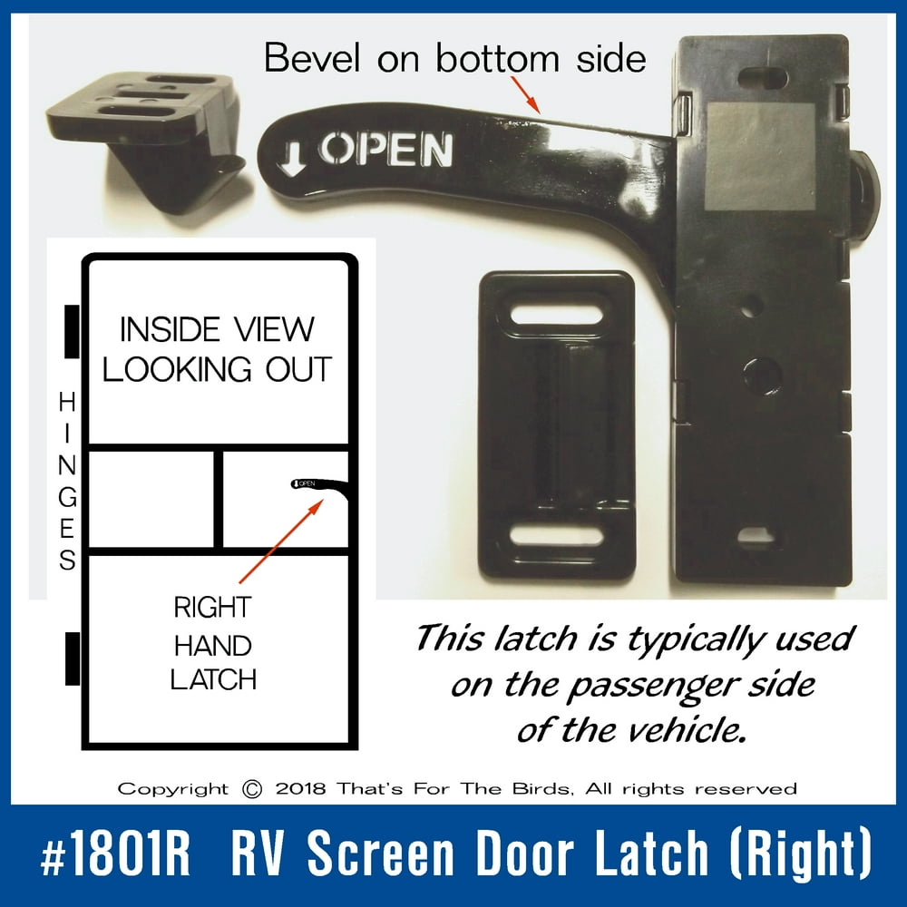 RV / Camper screen door latch E285