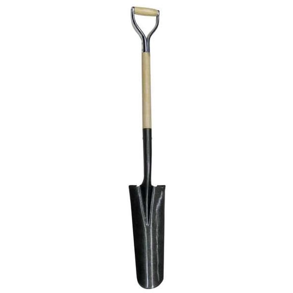 Westward Drain Spade,30 In. Handle,6 In. Blade 4LVR8