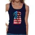 thumbnail image 1 of Awkward Styles Women's USA Flag Golden Retriever Graphic Tank Tops Independence Day Gift, 1 of 4