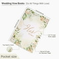 thumbnail image 2 of Bridal Vow Book Set - Pair Of Romantic Flower-Embellished Notebooks (Pink & Green), Pocket-Sized for Wedding Ceremonies & Vow Renewals, Thoughtful Gift for Engaged Couples, 2 of 12