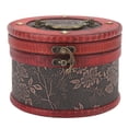 thumbnail image 3 of Juego de caja del tesoro de madera, 2 piezas Caja de joyería con relieve floral del tesoro de madera vintage Caja del tesoro de madera vintage Tecnología innovadora, 3 of 9