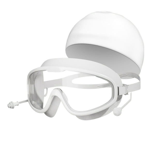 LongLiYi Home Products,Adult Large Frame Swimming Goggles High Definition Swimming Goggles Swimming Cap Piece Earplugs Sports Equipment