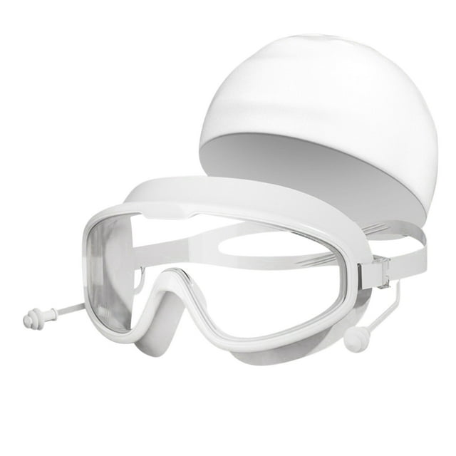 Lunettes de Natation Transparentes pour Adultes, Lunettes de Natation pour Femmes et Hommes