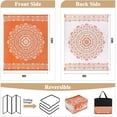 thumbnail image 3 of MJIAexp 8'x10' Orange Outdoor Rug Patio Rug Waterproof RV Outdoor Rug Camping Rugs Reversible Plastic Straw Rug Large Outdoor Mat for Camping, Balcony Apartment, Patio, Porch, Picnic, Beach, 3 of 8