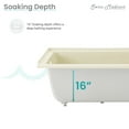 thumbnail image 6 of Voltaire 60" x 30" Left-Hand Drain Alcove Bathtub in Bisque, 6 of 10