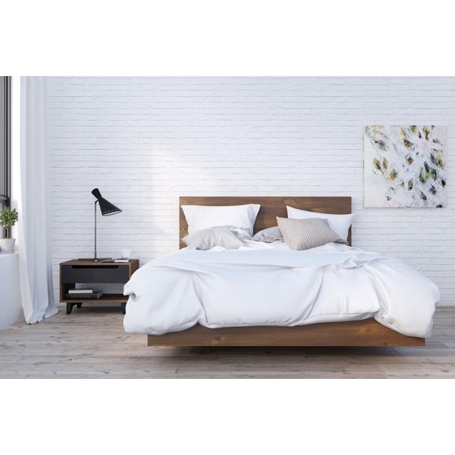 Barista 3 Piece Queen Size Bedroom Set Truffle & Black