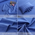 thumbnail image 5 of Bed Sheets Set 500 Thread Count 100% Soft Cotton 4-Piece Queen Set Luxury Hotel Home Bedding Breathable Moisture Wicking & Silky Soft  Sateen Sheets Set, 5 of 6