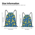thumbnail image 7 of Horeoi Rubber Duck Print Drawstring Bags for Gym Sports Yoga Travel Lightweight Foldable Sackpack for Men Women Teens, 7 of 7