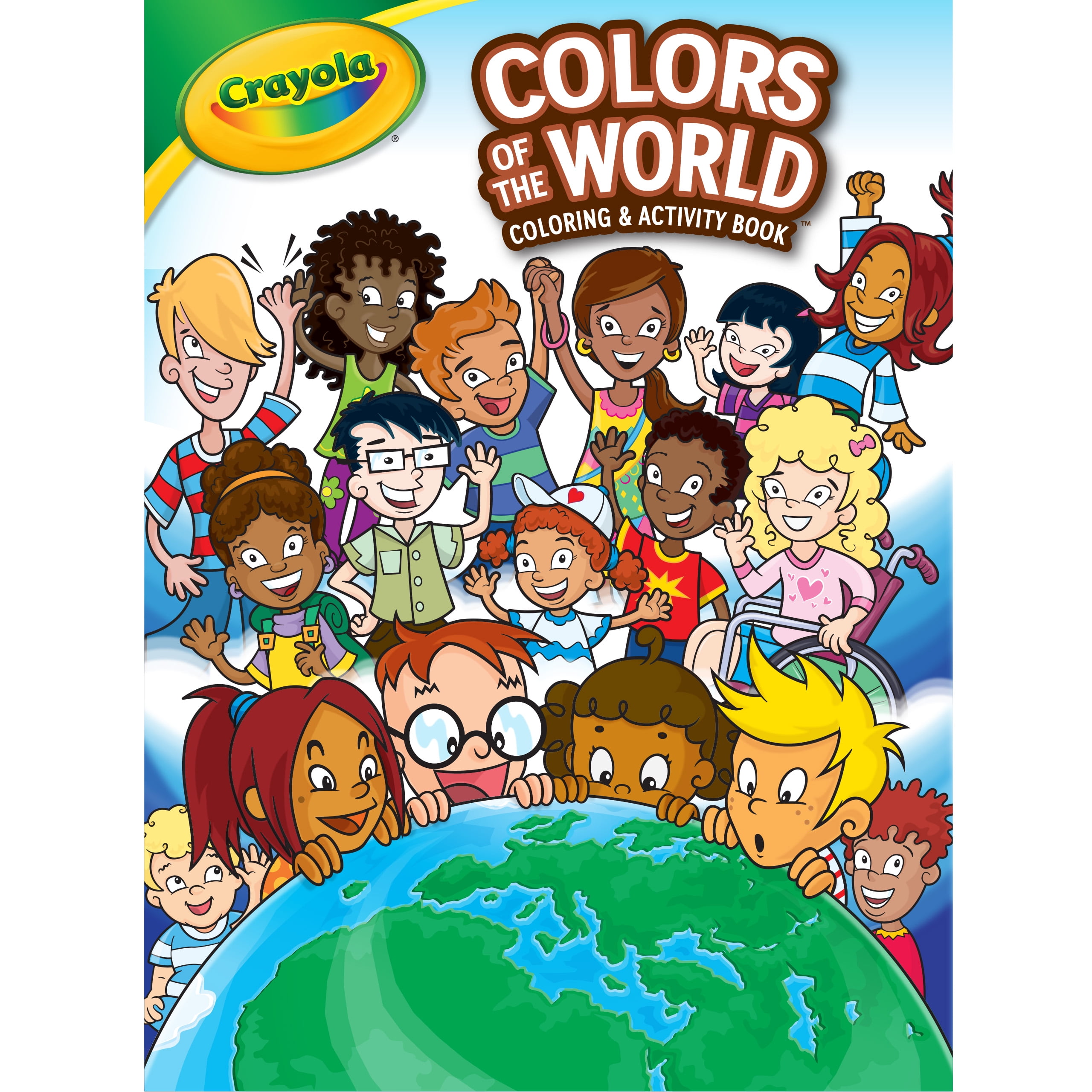 Crayola Colors of the World Coloring Book, Beginner Child, 20 Pages
