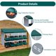 thumbnail image 3 of Garvee caja nido para gallinas de 6 compartimentos, montaje en pared, diseño roll away para recolectar huevos fácil, con bandejas extraíbles y limpieza sencilla, 3 of 9