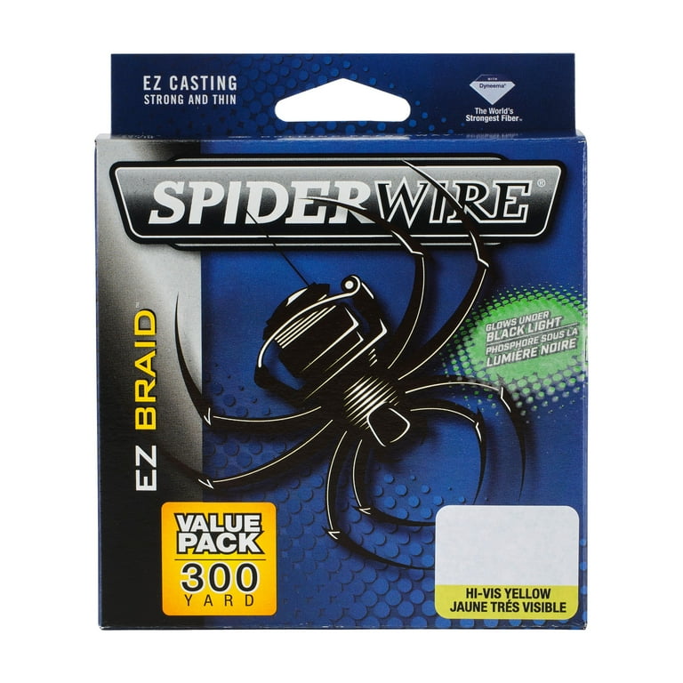 Spiderwire Fishing Line, Hi-Vis Yellow, 20 lb Test, 300 yd