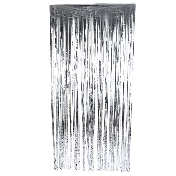 Anauto 300cm Curtain Birthday Wedding Party Photo Backdrop Reusable Metallic Tinsel Foil Fringe