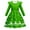 D60 Green, variant on Girl Christmas Dress Long Sleeve Child Santa Claus Snowflake Prints Party Dance Kids Xmas Dress Crewneck Flower Dress Winter Trend Basic Clothes Black 6-7 Years