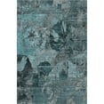 thumbnail image 2 of Addison Rugs Mayfield Washable Transitional Organic Teal Rectangle Rug, 8' x 10', 2 of 6