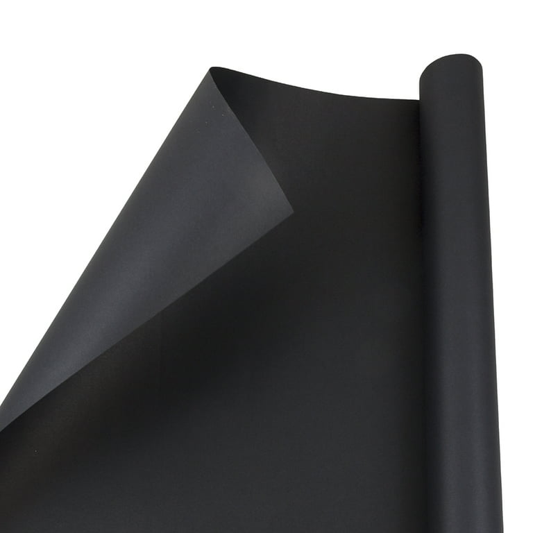 JAM Paper & Envelope Wrapping Paper, Matte Black, 25 Sq ft, All