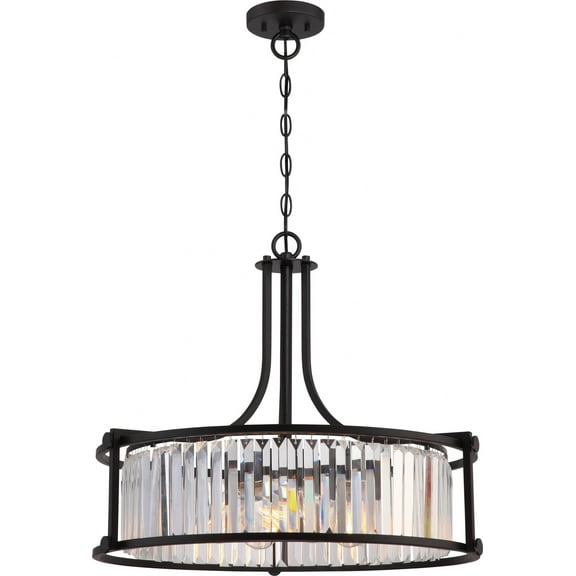 60/5771-Nuvo Lighting-Krys-Four Light Pendant-10 Inches Wide by 23.13 Inches High-Aged Bronze Finish -Traditional Installation