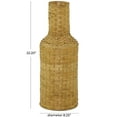 thumbnail image 3 of DecMode 22" Tall Woven Floor Brown Bamboo Vase, 3 of 7