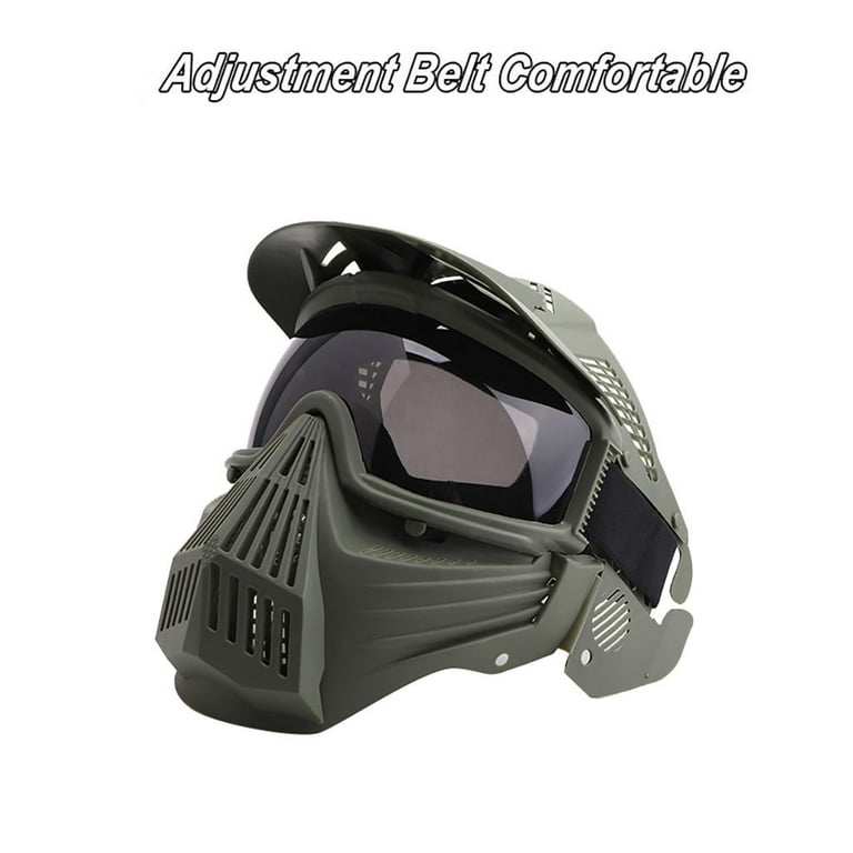 EQWLJWE Full Face Combat Protection Mask Safety Goggles With Visor New  Sports Protection Holiday Clearance