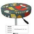 thumbnail image 4 of Naloa Cute Animal Forest Round Bar Stool Cushion Cover 12-14 inch, Fits Kitchen, Office, Restaurant Chairs - 12 inch, 4 of 7