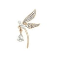 thumbnail image 4 of Tnobhg Rhinestone Dragonfly Brooch Dazzling Alloy Lapel Pin Anti-exposure Coat Suit Clothing Accessories for Women, 4 of 7