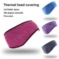 thumbnail image 3 of Cache-oreilles d'Hiver Bandeaux de Protection pour Extérieur Cache-Oreilles de Sport Chauds pour Course Cyclisme Rouge Vin, 3 of 9