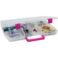 thumbnail image 2 of Creative Options Pro Latch Connectable Satchel 5-22 Compart-14.75"X2"X11" Clear W/Magenta, 2 of 2