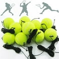 thumbnail image 2 of Professional Tennis Training Partner Rebound Practice Ball With 4m Elastic Rope 3 pcs, 2 of 6