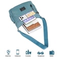 thumbnail image 6 of BadPiggies Women Nylon Crossbody Bag Waterproof Shoulder Handbag Lightweight Casual Messenger Purse Multi Zipper Pockets - Gray, 6 of 9